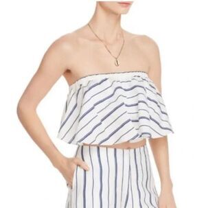 Helen Owen X Aqua Bandeau Ruffle Tube Too Cropped M
